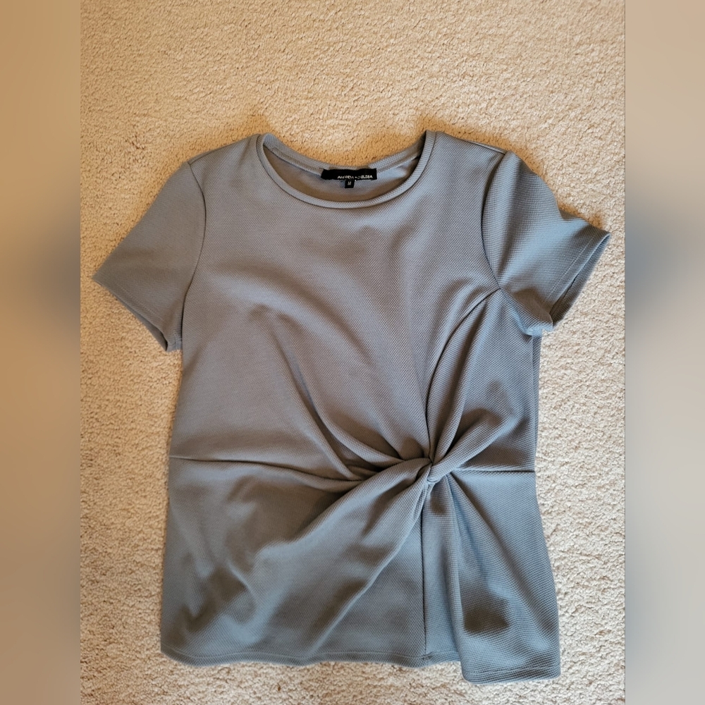 Short sleeve peplum blouse